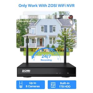 ZG2893M Add-on Camera 3MP Wireless Outdoor IP Home Security Camera Only Compatible With NVR Model ZR08LL ZR08RP