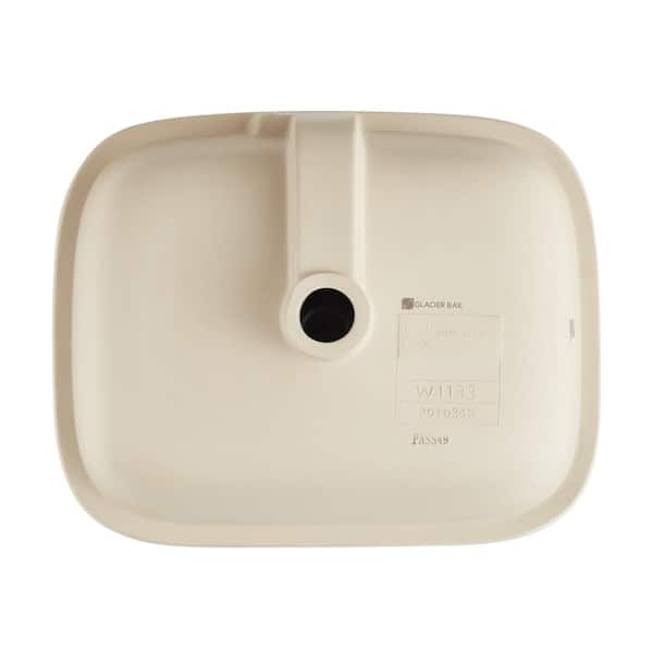 Glacier Bay 19.5 in. Rectangular Vitreous China Bathroom