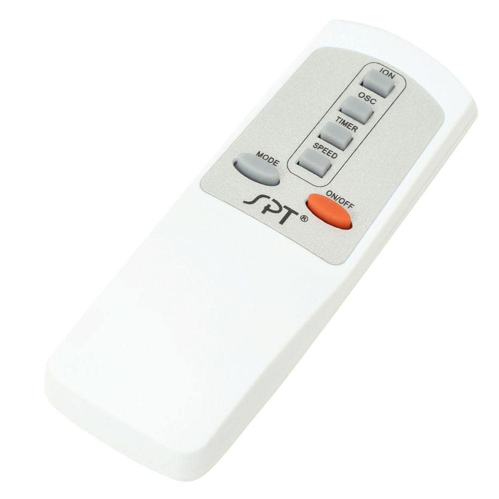 White and Silver Remote Controlled Oscillating Tower Fan
