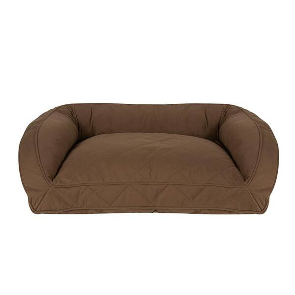Ina Pet Company Large X Chocolate Memory Foam Quilted Microfiber Bolster Bed 019420 Mf The Home Depot Ina Pet Company Large X, X Large Dog Sofa Bed