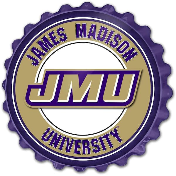 The Fan-Brand 19 in. James Madison Dukes Plastic Bottle Cap Decorative Sign