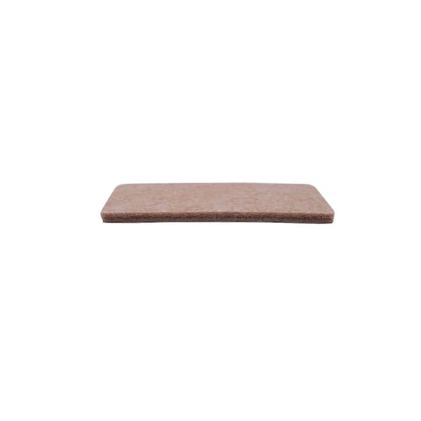 Everbilt 4-1/4 in. x 6 in. Brown Rectangular Felt Heavy-Duty Self-Adhesive  Furniture Sheet (2-Pack) 49860 - The Home Depot
