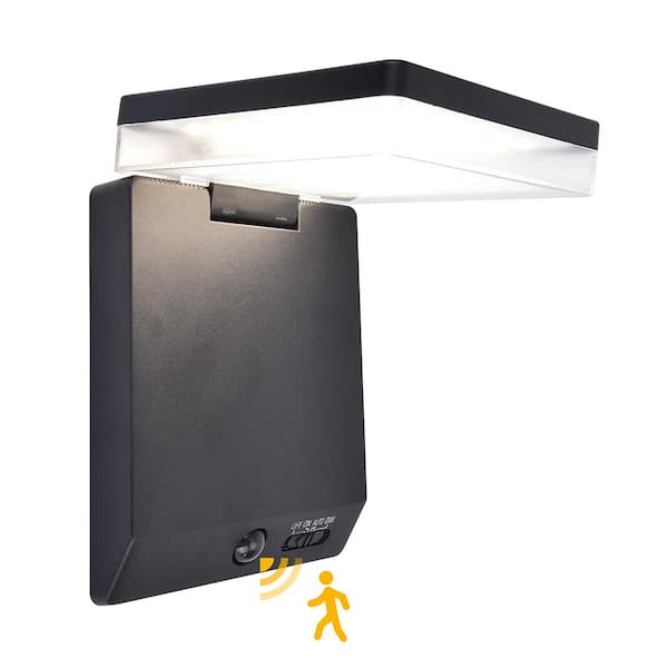 LUTEC 1-Light Black Outdoor Solar Powered Integrated LED LUTEC 1-Light Black Outdoor Solar Powered Integrated LED