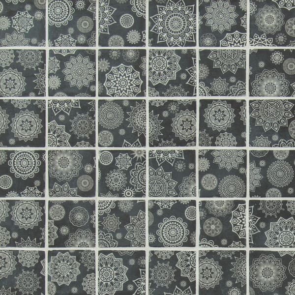 MSI Take Home Tile Sample - Santiago 4 in. x 4 in. Glass Mesh-Mounted Mosaic Tile