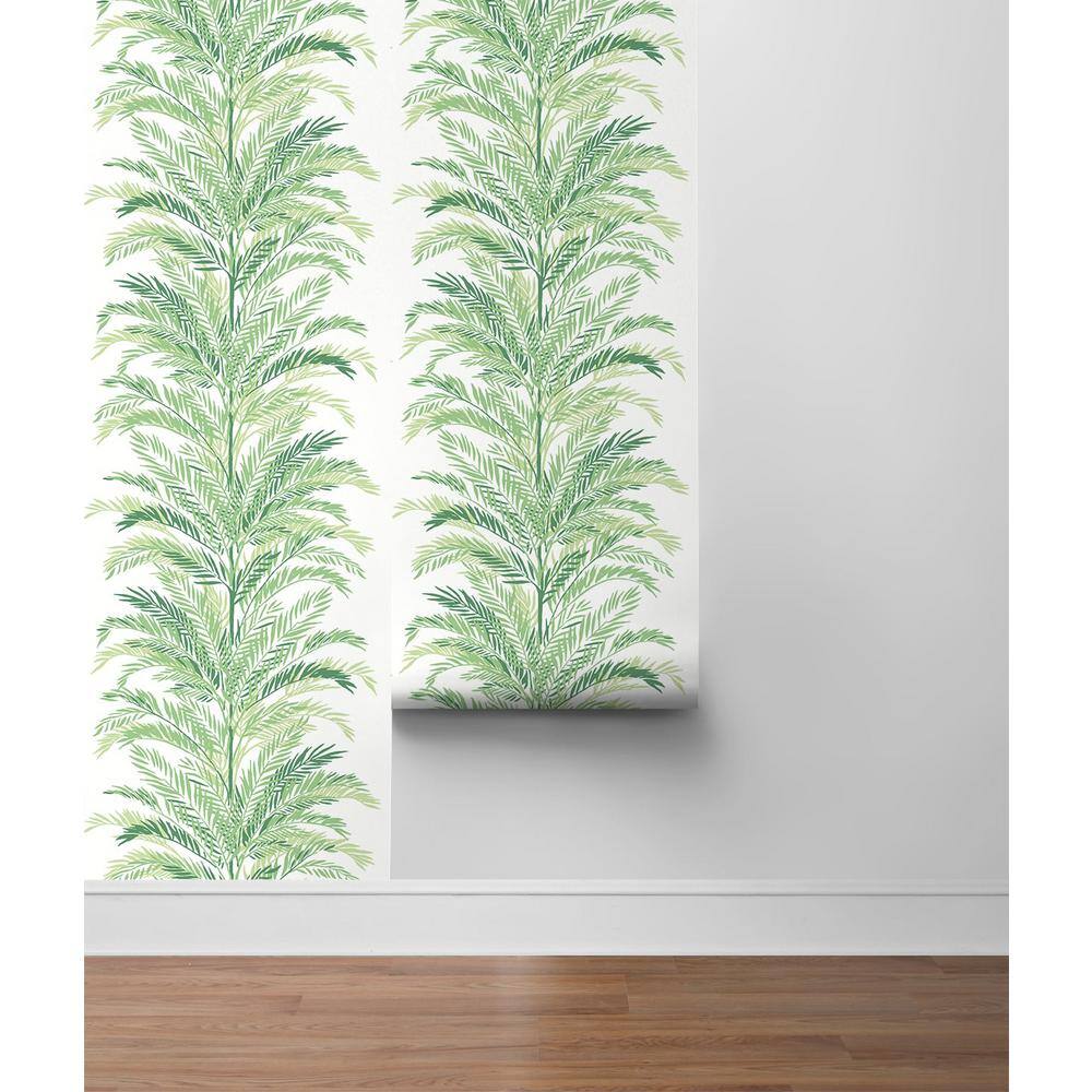Paradise Green Palm Vinyl Peel and Stick Wallpaper Roll