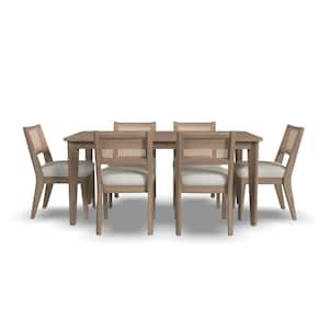 Brentwood Oak Rectangular Dining Set Seats