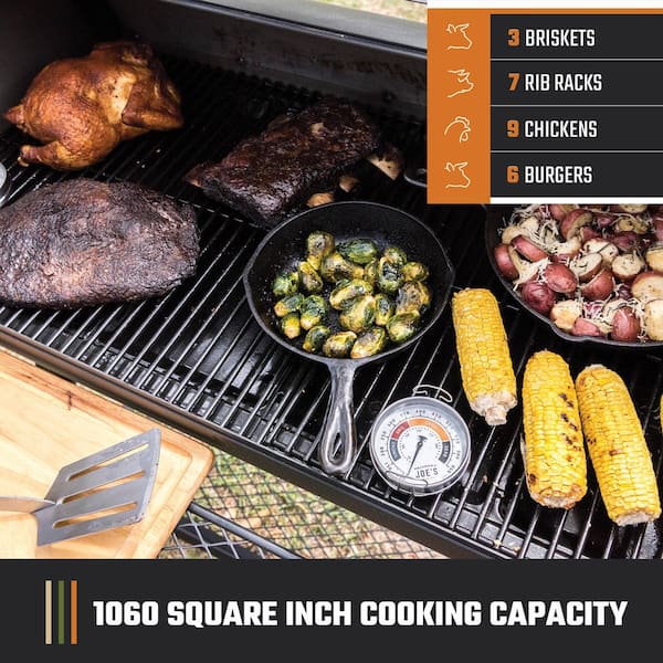 OKLAHOMA JOE'S Longhorn Reverse Flow Offset Charcoal Smoker and