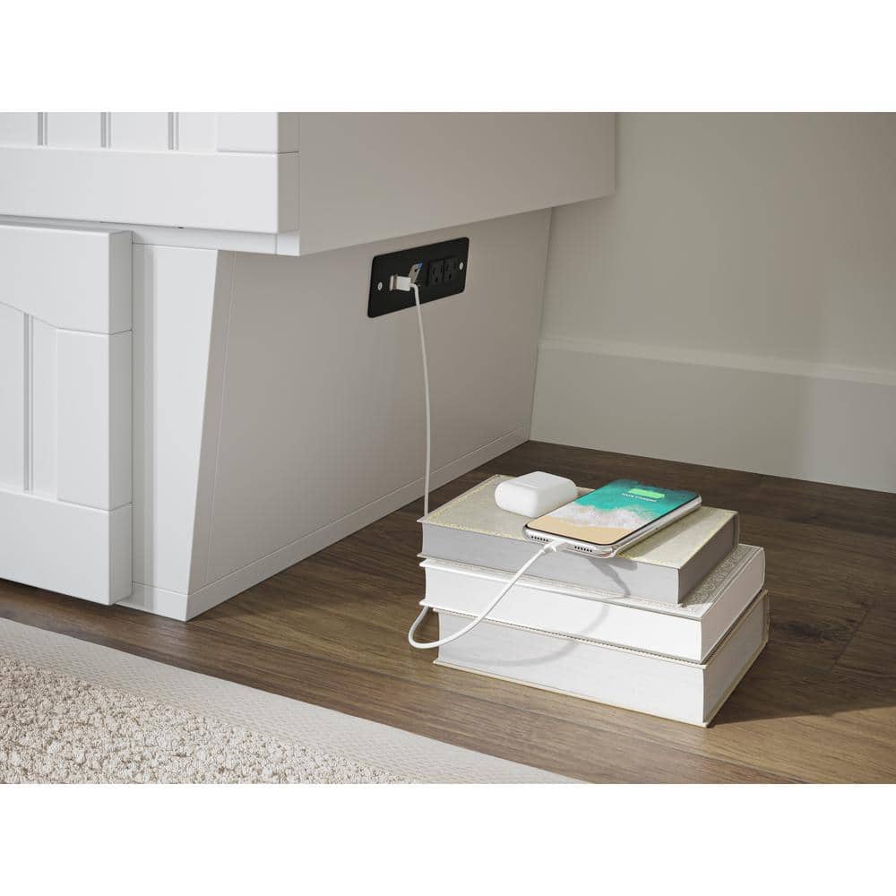 Nantucket Queen Murphy Bed Chest with Storage Drawer