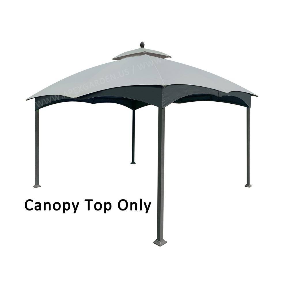 Gray Polyester Replacement Canopy Top for 10' x 12' Gazebo