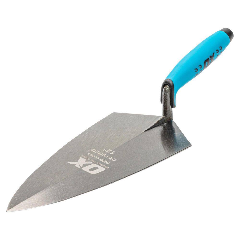 OX TOOLS Pro 12 in. Philadelphia Pattern Brick Trowel OXP011212 The