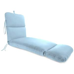 74 in. L x 22 in. W x 5 in. T Outdoor Chaise Lounge Cushion in Sunbrella Canvas Air