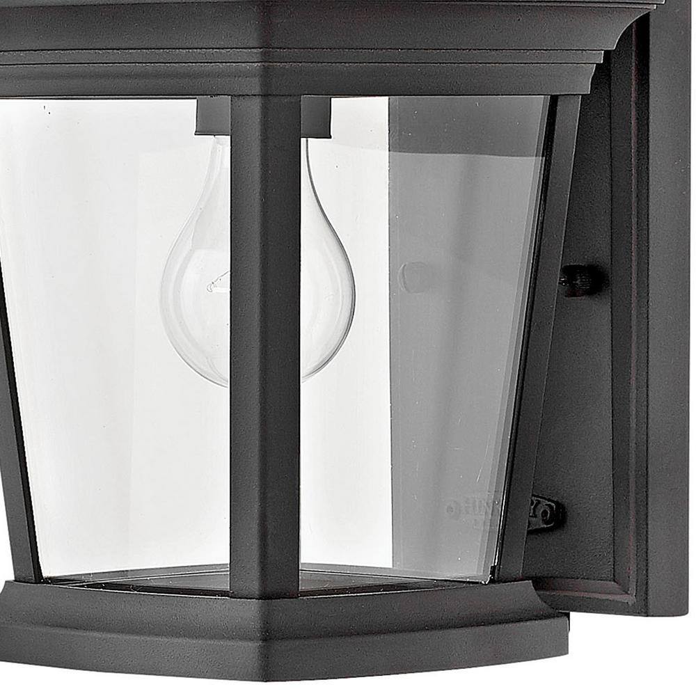 Bromley Museum Black 1-Light Outdoor Wall Lantern