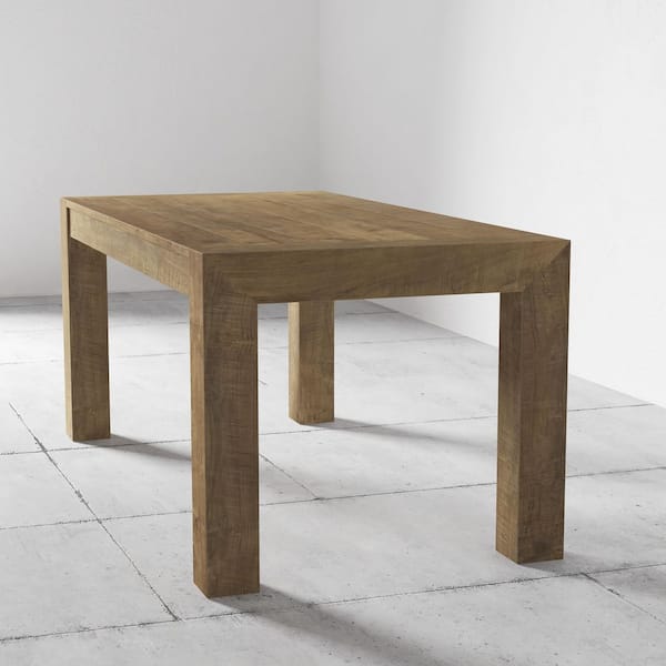 Villa Natural Wood 70in. Cross Legs Dining Table. Seats 6