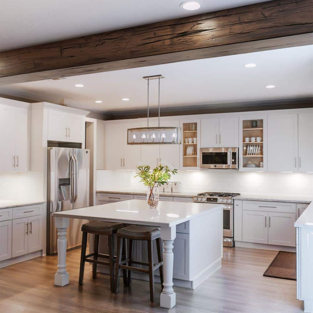 Premium Aged Faux Wood Hand Hewn Ceiling Beam, 6"W x 8"H x 16'L