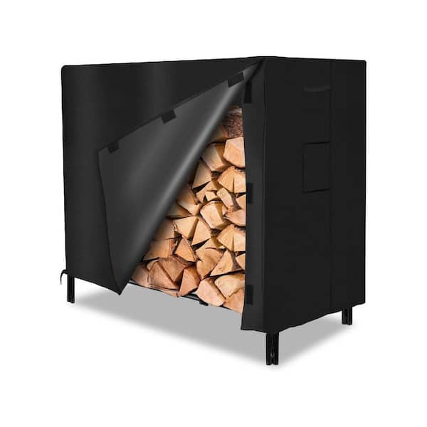 48 in. Heavy Duty Outdoor Firewood Rack Cover for Dry Wood Pile