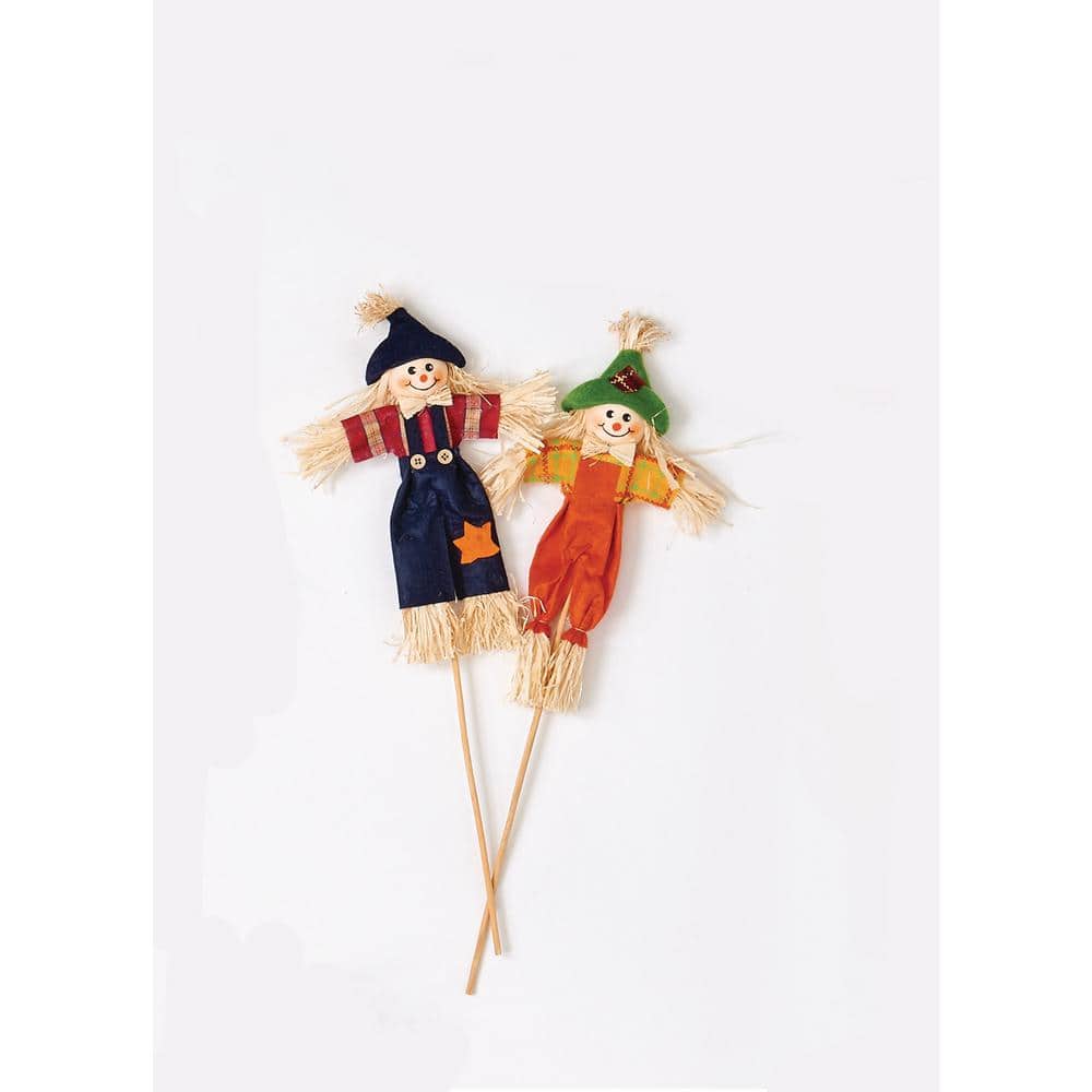 9 in. Scarecrow on 7 in. Pick (Set-12)