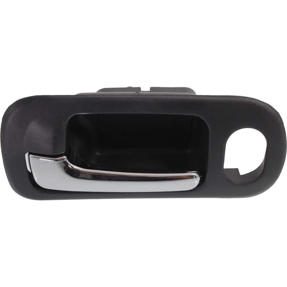 Interior Door Handle Compatible with Honda Civic 2001-2005 Front, Driver Side Chrome Lever with Black Bezel