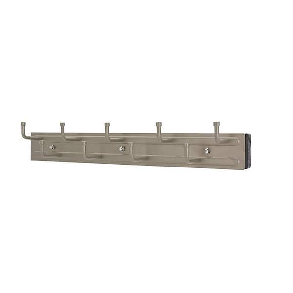 Rev-A-Shelf 9-Hook Satin Nickel Pull-Out Belt Rack