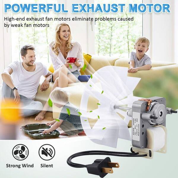 OBJLGEV Bathroom Exhaust Fan Motor Kit 120V 60Hz 0.29A 3000RPM CCW