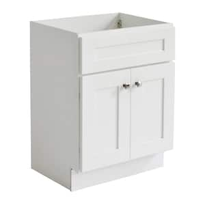 Brookings 24 in. W x 18.74 in. D x 31.5 in. H Bath Vanity Cabinet without Top in. White