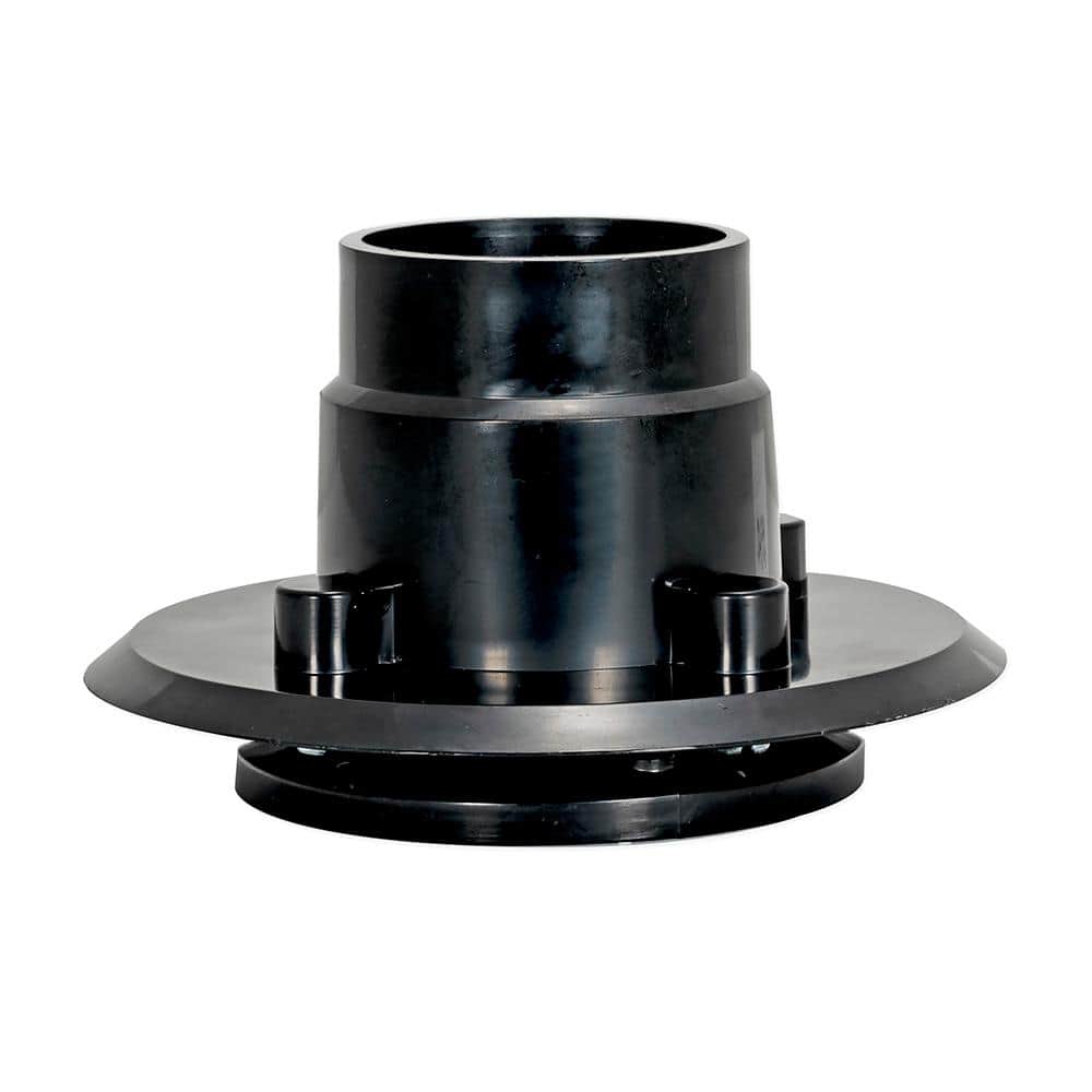 EZ-FLO 2-Inch Black ABS Low Profile Floor and Shower Drain