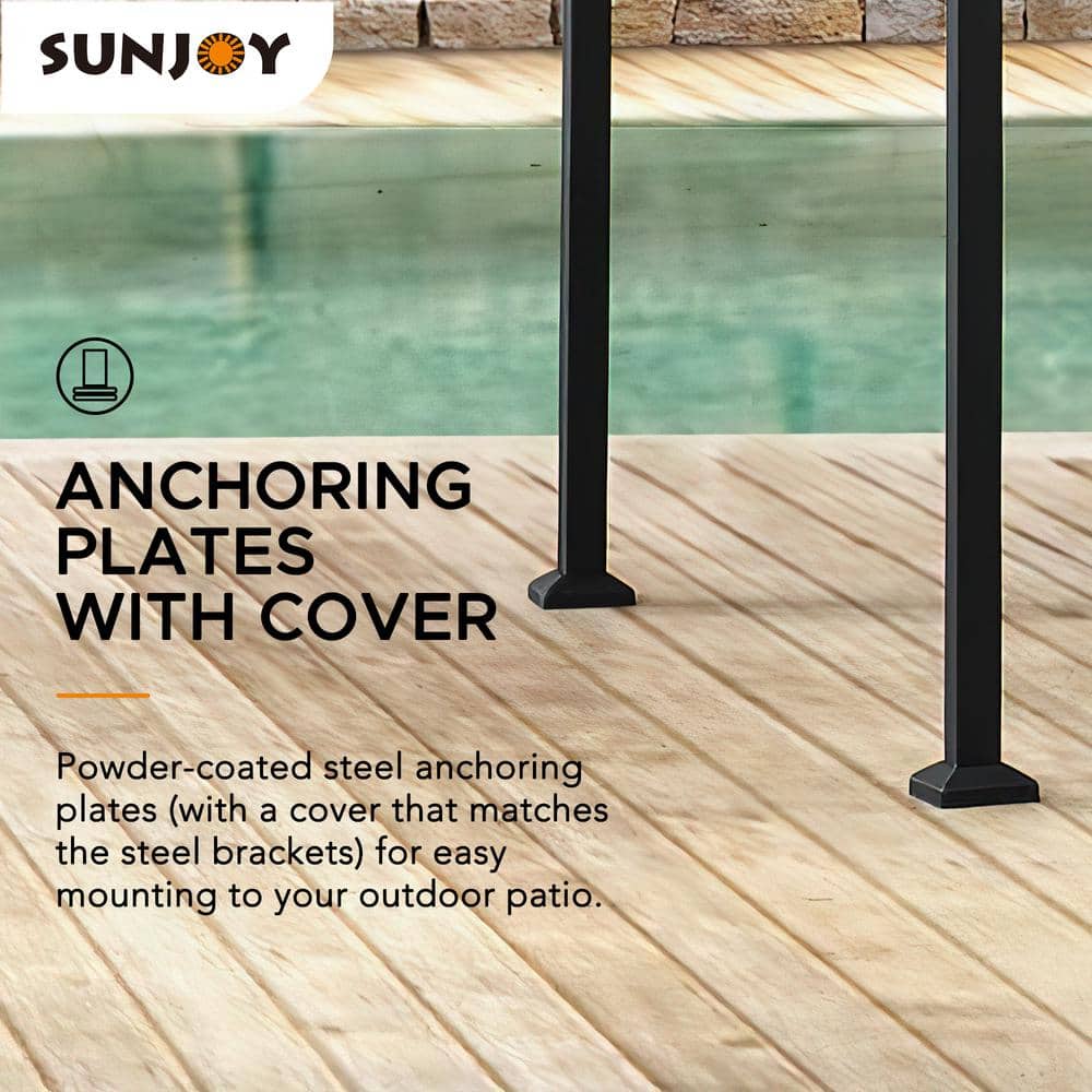 Gray and Black Steel 2-Tier Grill Gazebo with Shelves