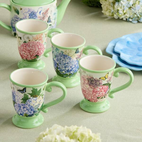 Garden Path 4-Pc. Mugs, Service for 4