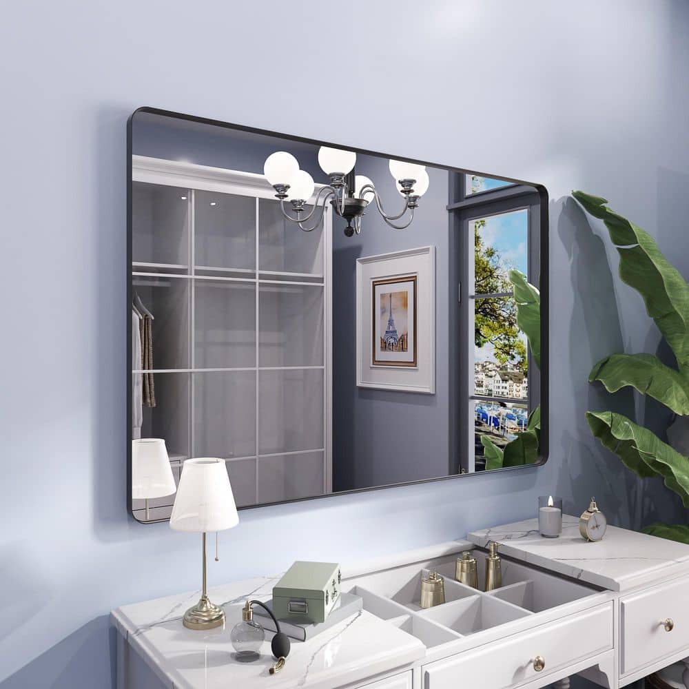 Rizitoc 48 in. W x 32 in. H Rounded Rectangle Framed Wall