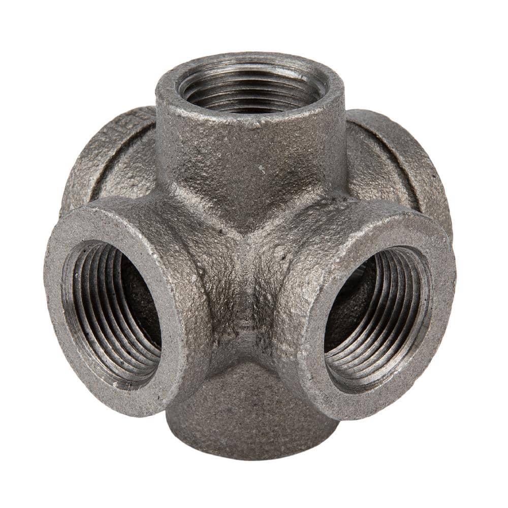 3/4 in. 6-Way Black Iron Cross with Side Outlet Fitting price history on PriceWatchPro