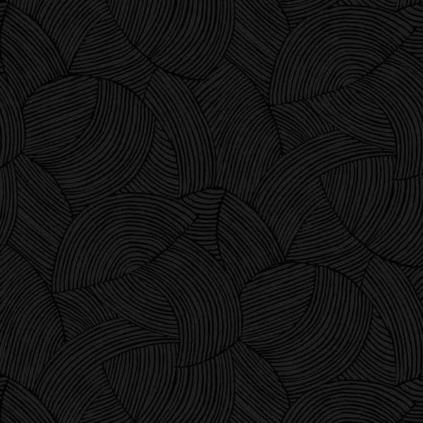 57.5 sq. ft. Metallic Black Ice Symphony Geometric Unpasted Nonwoven Paper Wallpaper Roll