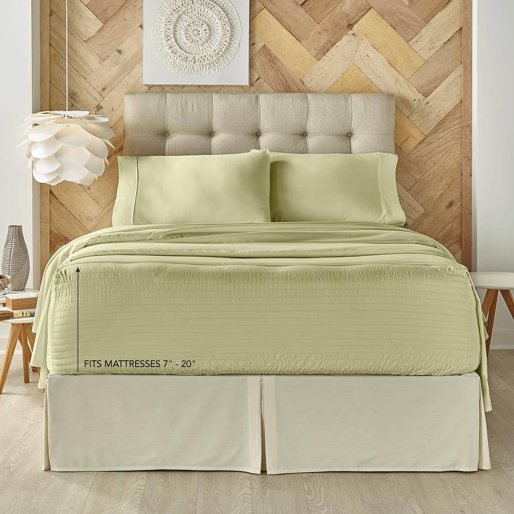 King Sage Solid Cotton Sheet Set