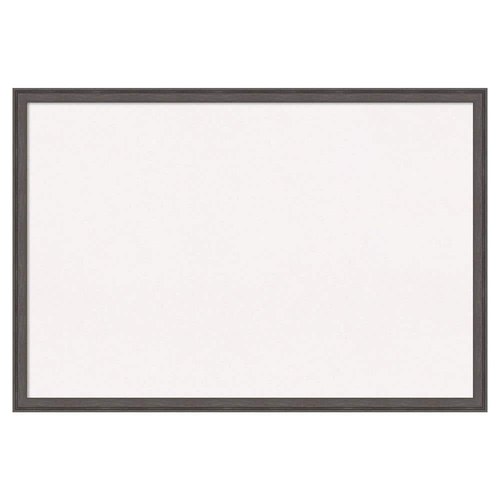 Amanti Art Florence Pewter White Corkboard 38 in. x 26 in. Bulletin