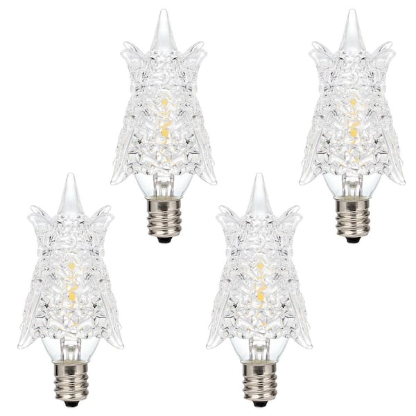 Westinghouse 7-Watt Equivalent Star Dimmable Clear E12 Edison Filament LED Light Bulb 3000K (4-Pack)
