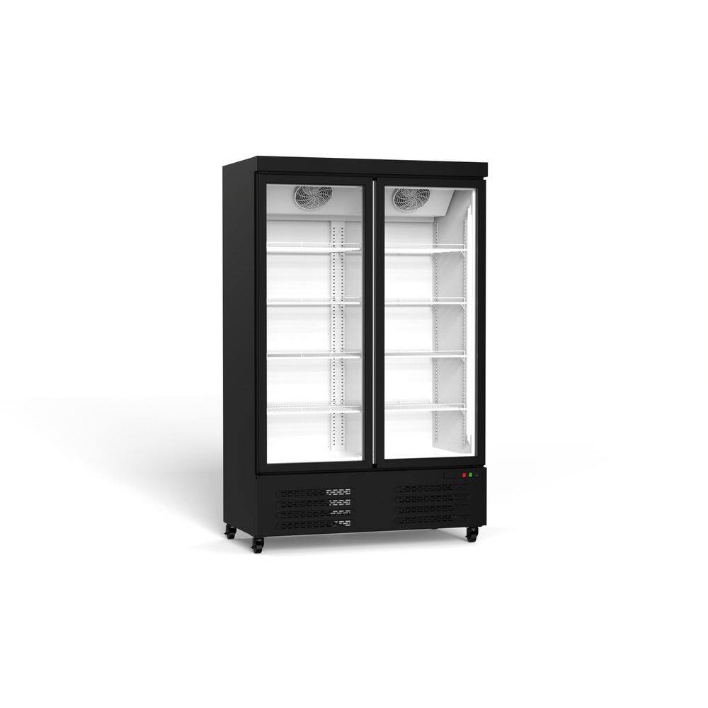 50in. 35.17 cu. ft. Auto / Cycle Defrost Commercial Upright Freezer With Glass Door in Black Garage Ready, ETL Approved price history on PriceWatchPro