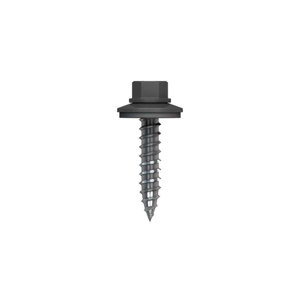 "#10 1 in. External Hex Drive Flange Hex Head Steel Wood Screws in Charcoal Gray (250-Piece per Bag)" price history on PriceWatchPro
