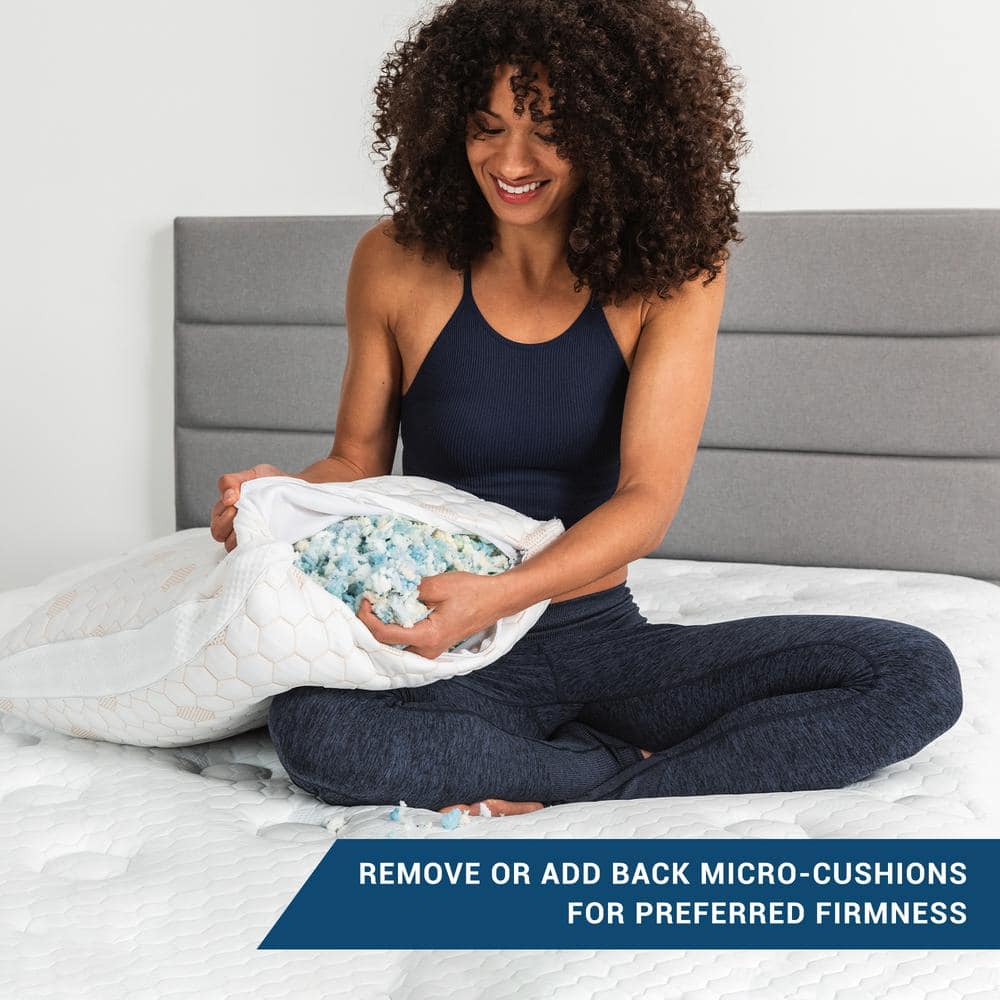 King Size Copper-Infused Cooling Gel Memory Foam Pillow