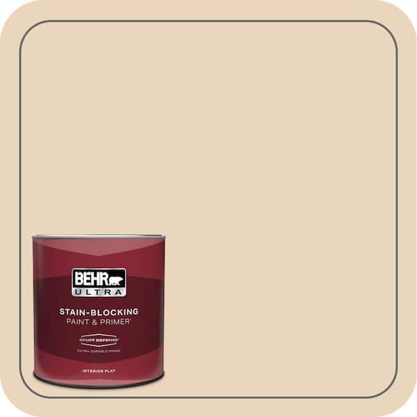 BEHR ULTRA 1 qt. #PPH-14 Roasted Almond Extra Durable Flat Interior Paint & Primer