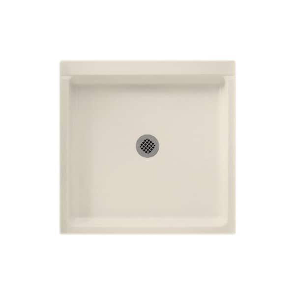 Swan 36 in. x 36 in. Solid Surface Single Threshold Shower Pan in Bone