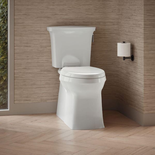 Corbelle 12 in. Rough In 2-Piece 1.28 GPF Single Flush Elongated Toilet in White Seat Not Included