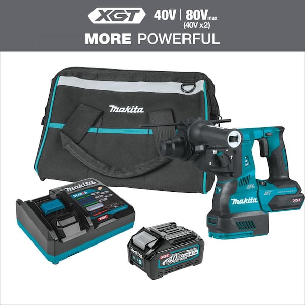 Makita 40V Max XGT Brushless Cordless 1-1/8 in. Rotary Hammer Kit, AFT, AWS Capable (4.0Ah)