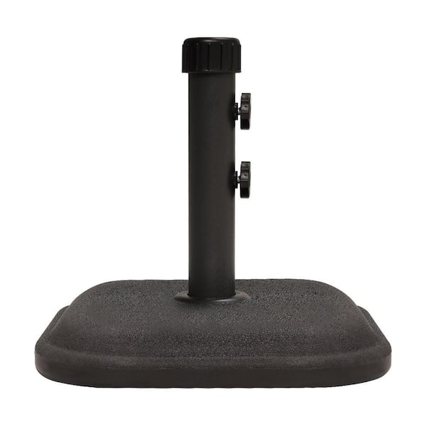 26 lb. Concrete and Resin Patio Umbrella Base in Black