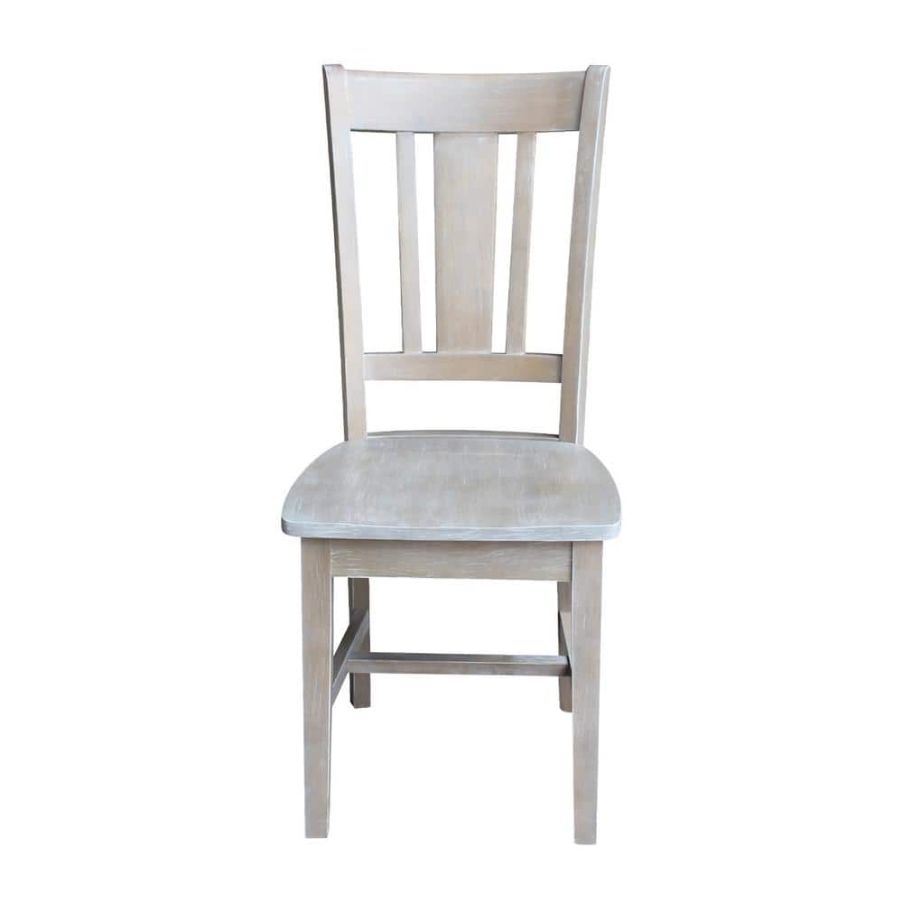 Gray Wood Desk with Drawer and Chair Set