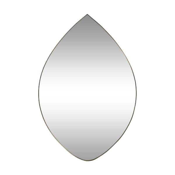 Noble House Hines Wall Mirror, Brushed Brass