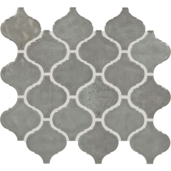 Daltile LuxeCraft Charm Gloss 11 in. x 12 in. Glazed Ceramic Arabesque Mosaic Tile (473.6 sq. ft./Pallet)