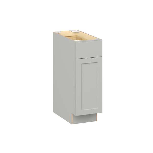 Emerson Whisper Gray Base 1 drawer with 1 Left door Ready to Assemble Kitchen Cabinet (12 in. W x 34.5 in. H x 24 in. D)