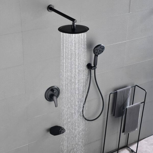 Single Handle Single Function Bathroom Shower Set - Silver