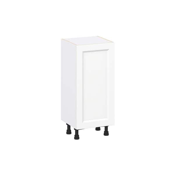 Laramie 15 in. W x 14 in. D x 34.5 in. H Assembled Full Height Door Base Kitchen Cabinet in Painted Bright White