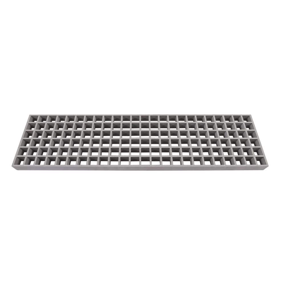 1 ft. x 4 ft. 2 in. x 2 in. x 1 in. Fiberglass Molded Deck Tile with Concave Surface-Gray, Heavy-Duty Flooring price history on PriceWatchPro