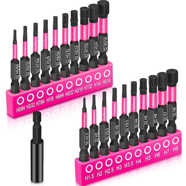 Wrench Drill Bit Set (Metric&SAE),Impact CNC Machined Tips with Magnetism, Perfect Home DIY-Gift for Women