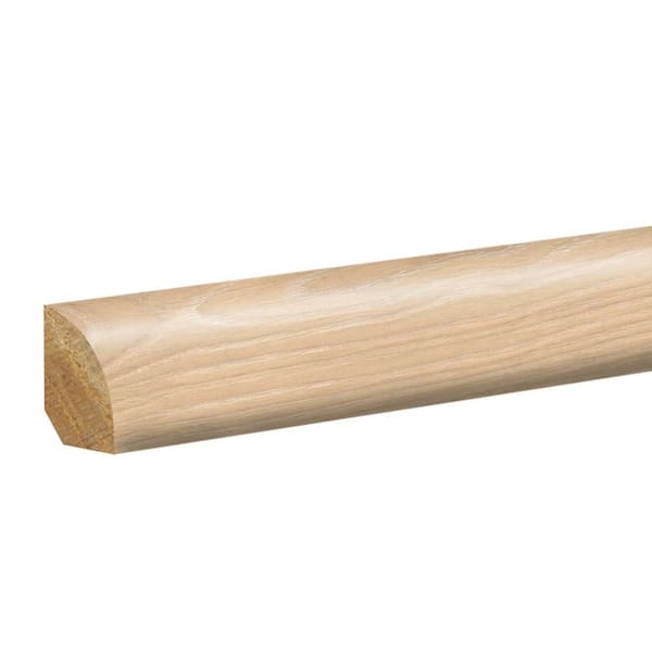 Ivory Ledford 0.62 in. T x 0.75 in. W x 94.5 in. L Textured Wood Look Laminate Moulding/Trim Quarter Round Molding